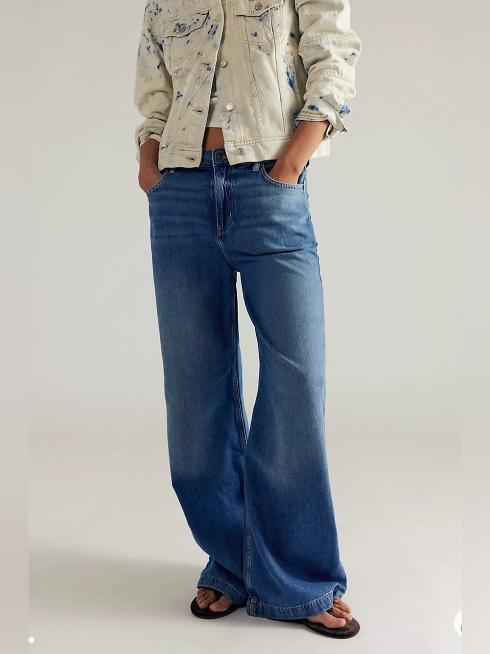 Stride High Rise Wide-Leg Jeans